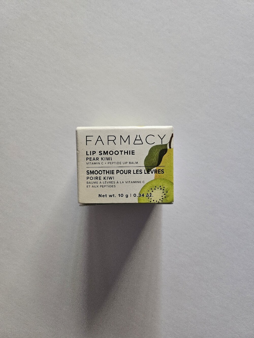 NIB Farmacy Lip Smoothie Pear Kiwi Vitamin C + Peptide Lip Balm 0.34 oz unused